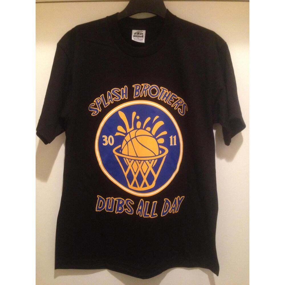 The Golden State Warriors- Splash Brothers Dubs All Day -Adult T-Shirt-30 11